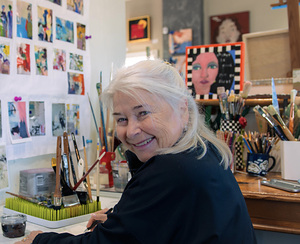 Nancy Junkin painting on display